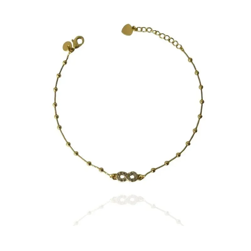 PULSEIRA BOLINHA INFINITO CRAVEJADO