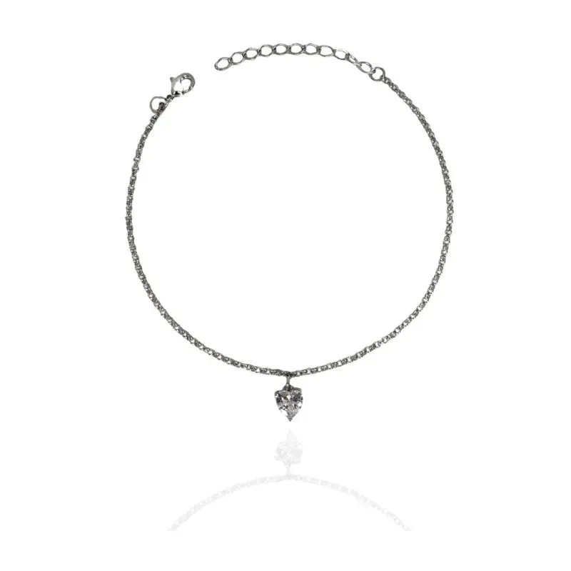 TORNOZELEIRA ELO PORTUGUÊS CORAÇÃO