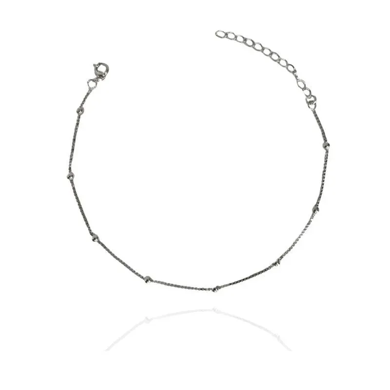 TORNOZELEIRA VENEZIANA BOLINHA 1MM