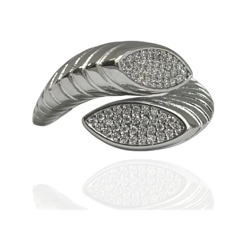 ANEL ABERTO OVAL CRAVEJADO