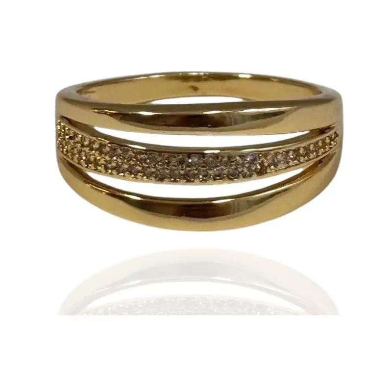 ANEL LARGO MEIO CRAVEJADO