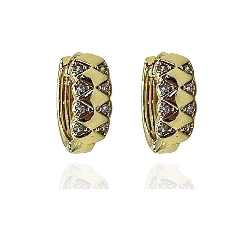 ARGOLA P COM DETALHES E ZIRCÔNIAS