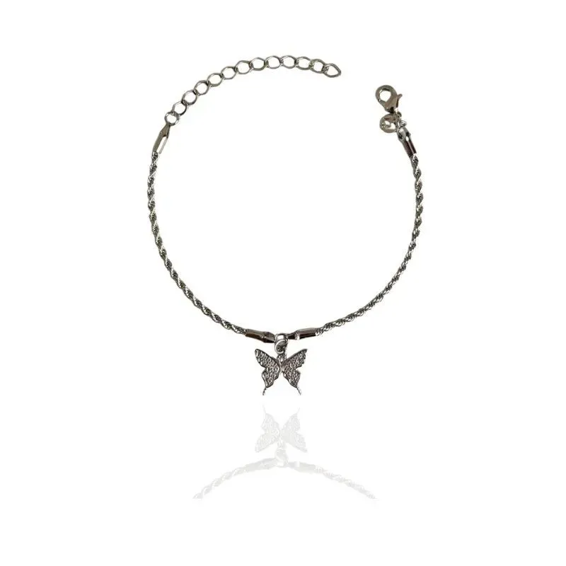 PULSEIRA CORDÃO BAIANO BORBOLETA CRAVEJADA