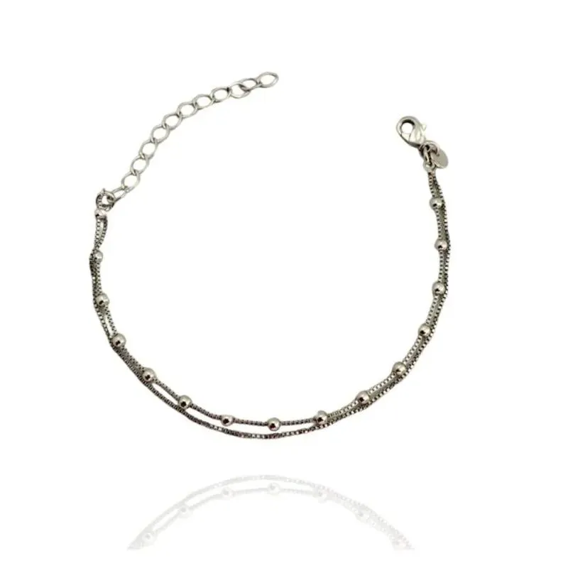 PULSEIRA DUPLA VENEZIANA E BOLINHAS