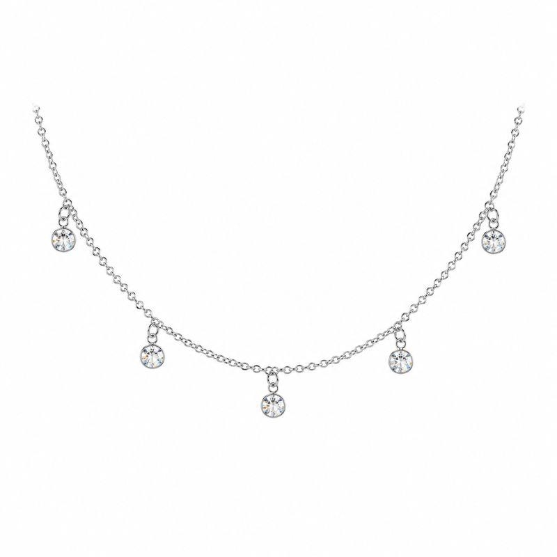 CHOKER ELO PORTUGUÊS COM ZIRCÔNIAS PENDURADAS