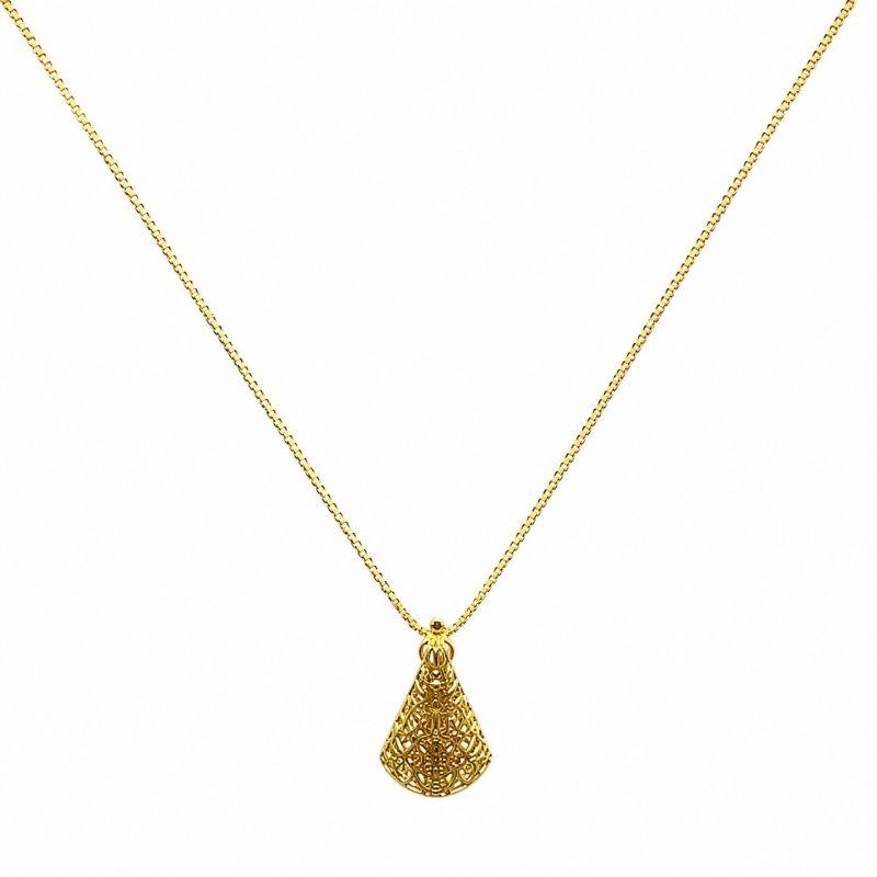 COLAR NOSSA SENHORA CORAÇÃO VAZADO