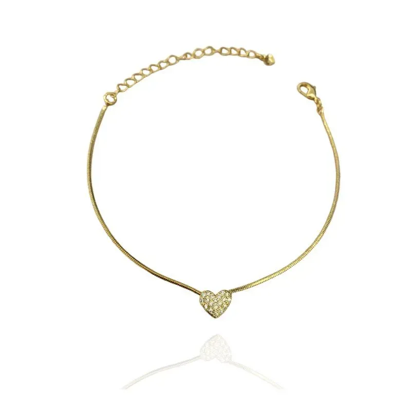 PULSEIRA CORAÇÃO CRAVEJADO PULSEIRA CORAÇÃO CRAVEJADO