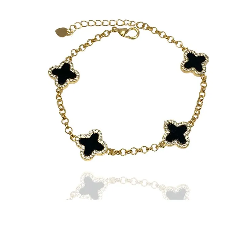 PULSEIRA INSPIRAÇÃO TREVO  VAN CLEEF MADREPÉROLA