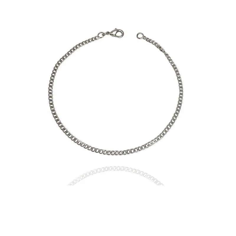PULSEIRA MASCULINA GRUME CURTA DIAMANTADA 2MM