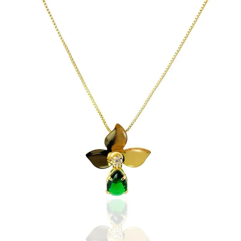 COLAR FLOR COM GOTA