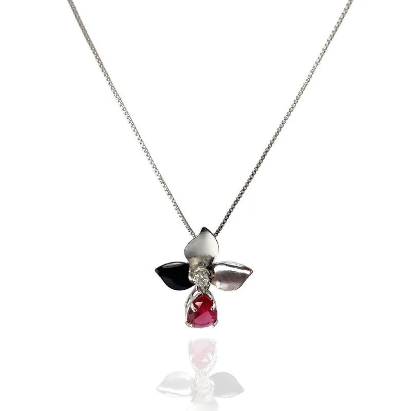 COLAR FLOR COM GOTA