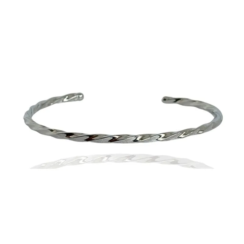 BRACELETE TUBO QUADRADO TORCIDO