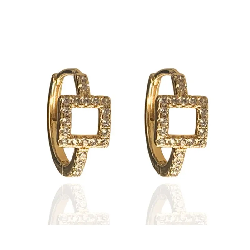 ARGOLA  QUADRADO CRAVEJADO