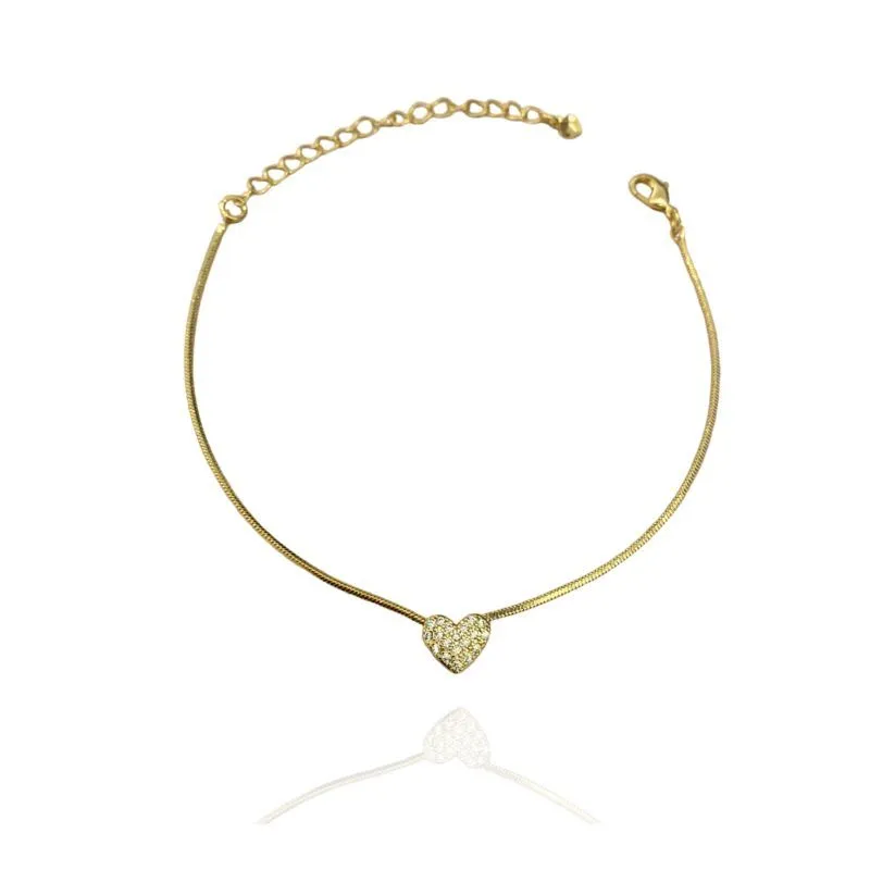 PULSEIRA CORAÇÃO CRAVEJADO PULSEIRA CORAÇÃO CRAVEJADO