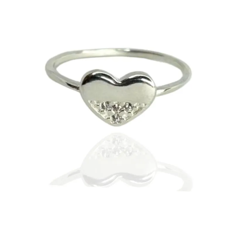 ANEL CORAÇÃO CRAVEJADO ANEL CORAÇÃO CRAVEJADO