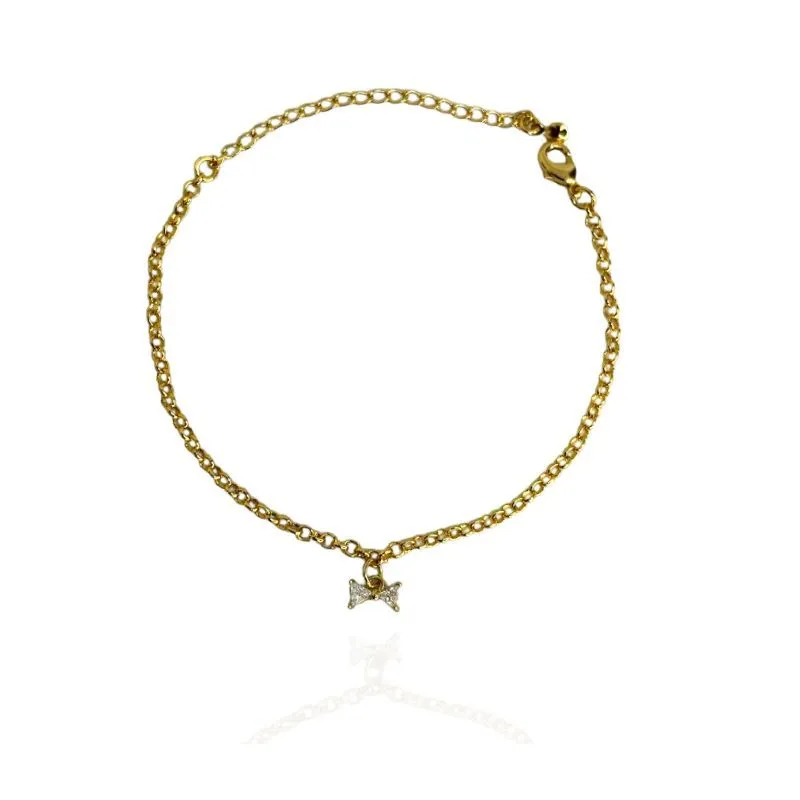 PULSEIRA ELO PORTUGUÊS PINGENTE LAÇO