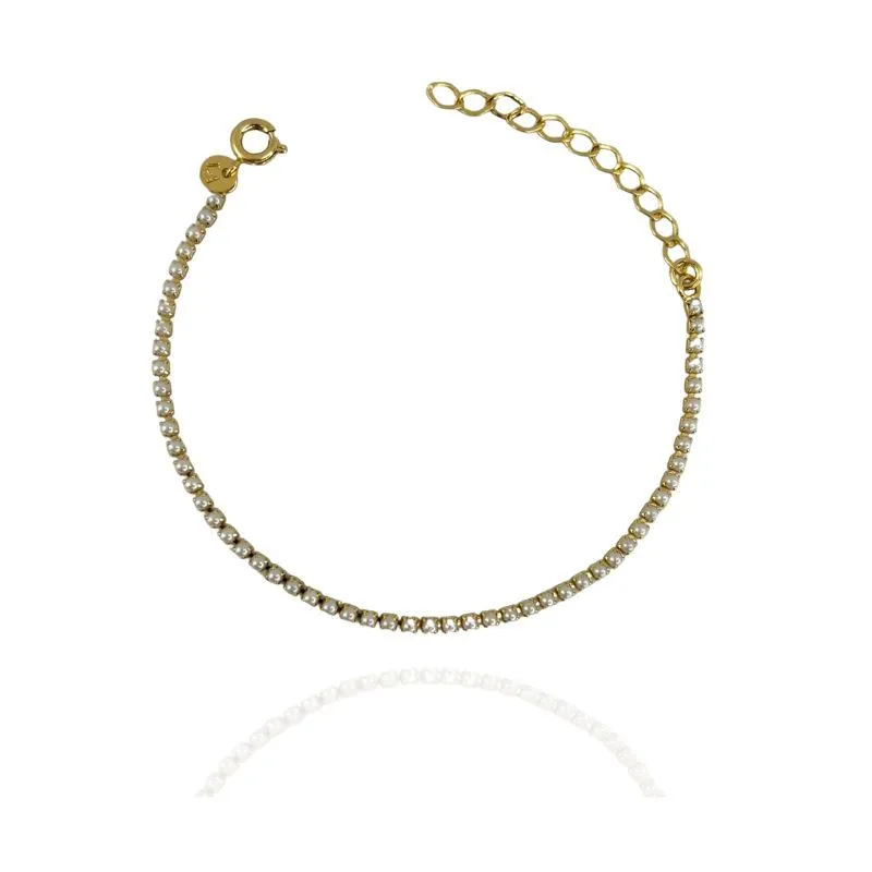 PULSEIRA PÉROLA COM GARRA 2MM