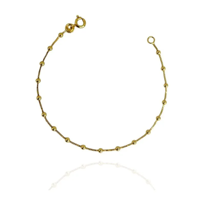 PULSEIRA VENEZIANA COM BOLINHAS 0.8MM