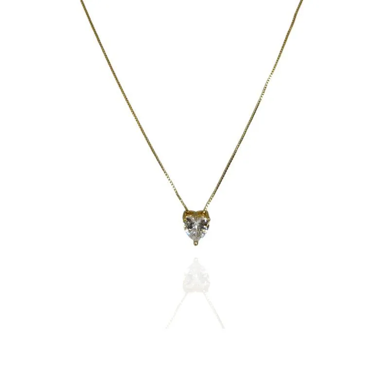 COLAR CORAÇÃO CRAVEJADO