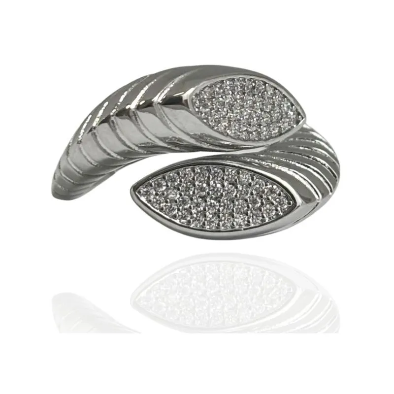 ANEL ABERTO OVAL CRAVEJADO