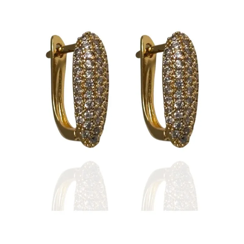 ARGOLA OVAL CRAVEJADA