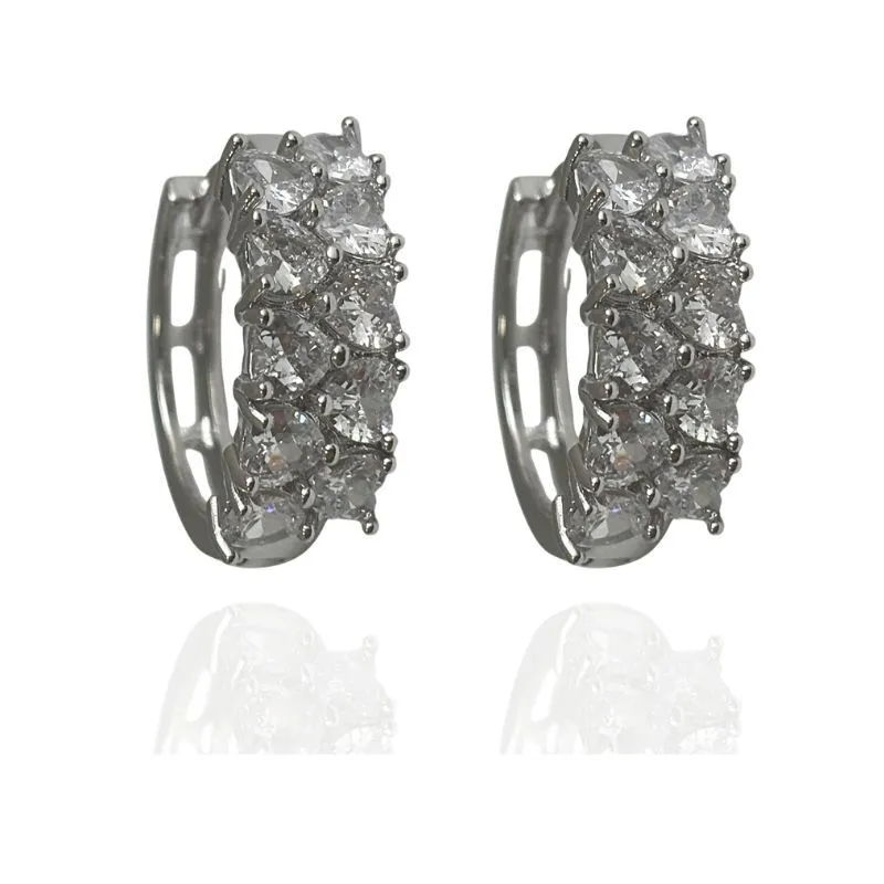 ARGOLA ZIRCÔNIAS DE CORAÇÃO