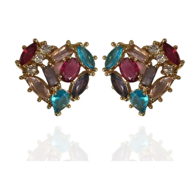 BRINCO CORAÇÃO TODO EM PEDRAS