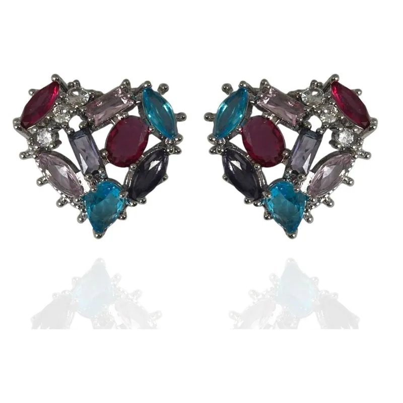 BRINCO CORAÇÃO TODO EM PEDRAS