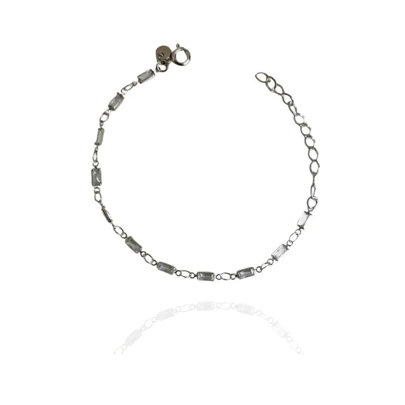 PULSEIRA BAGUETES EM ZIRCÔNIAS