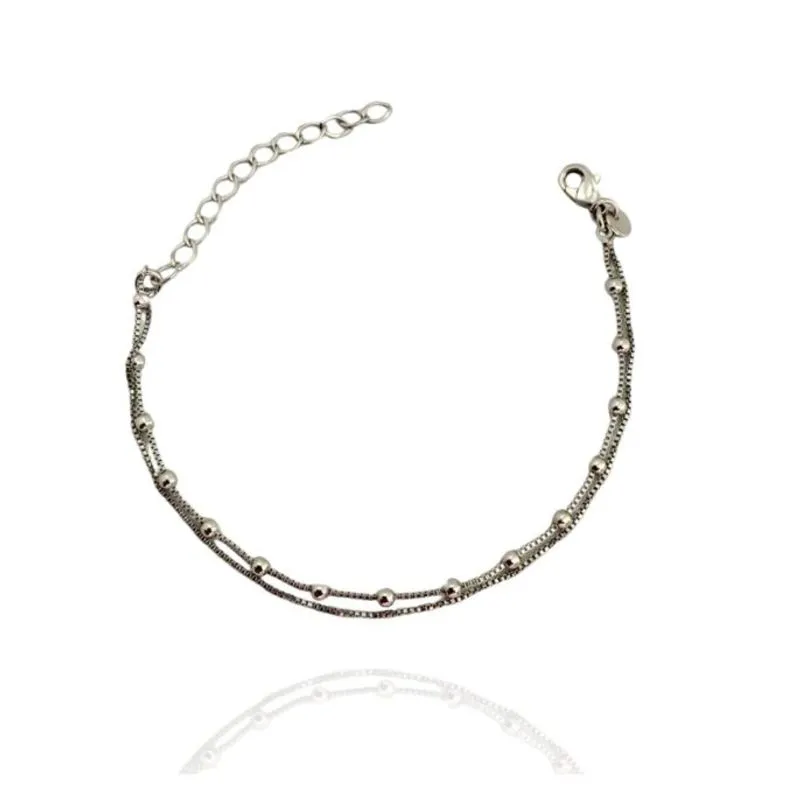 PULSEIRA DUPLA VENEZIANA E BOLINHAS