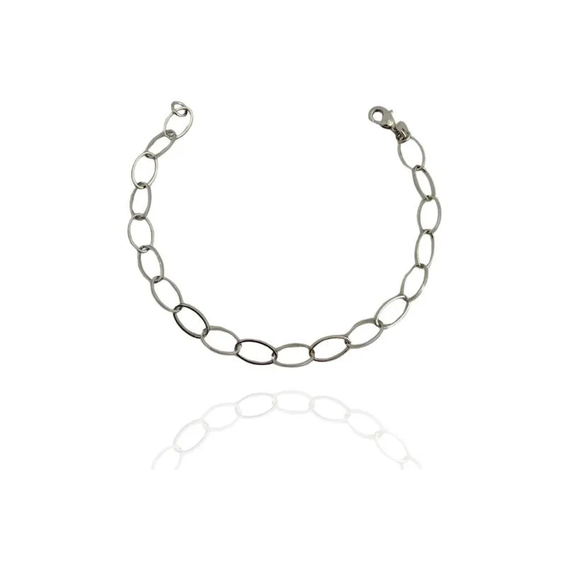 PULSEIRA ELOS OVAIS PEQUENOS FIO DE OURO