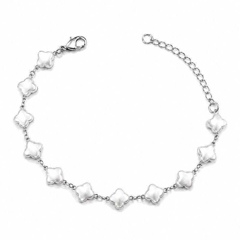 PULSEIRA TREVOS EM PÉROLAS