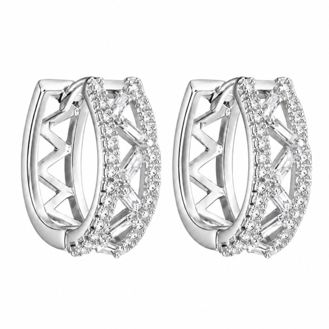 ARGOLA DETALHES BAGUETES EM V