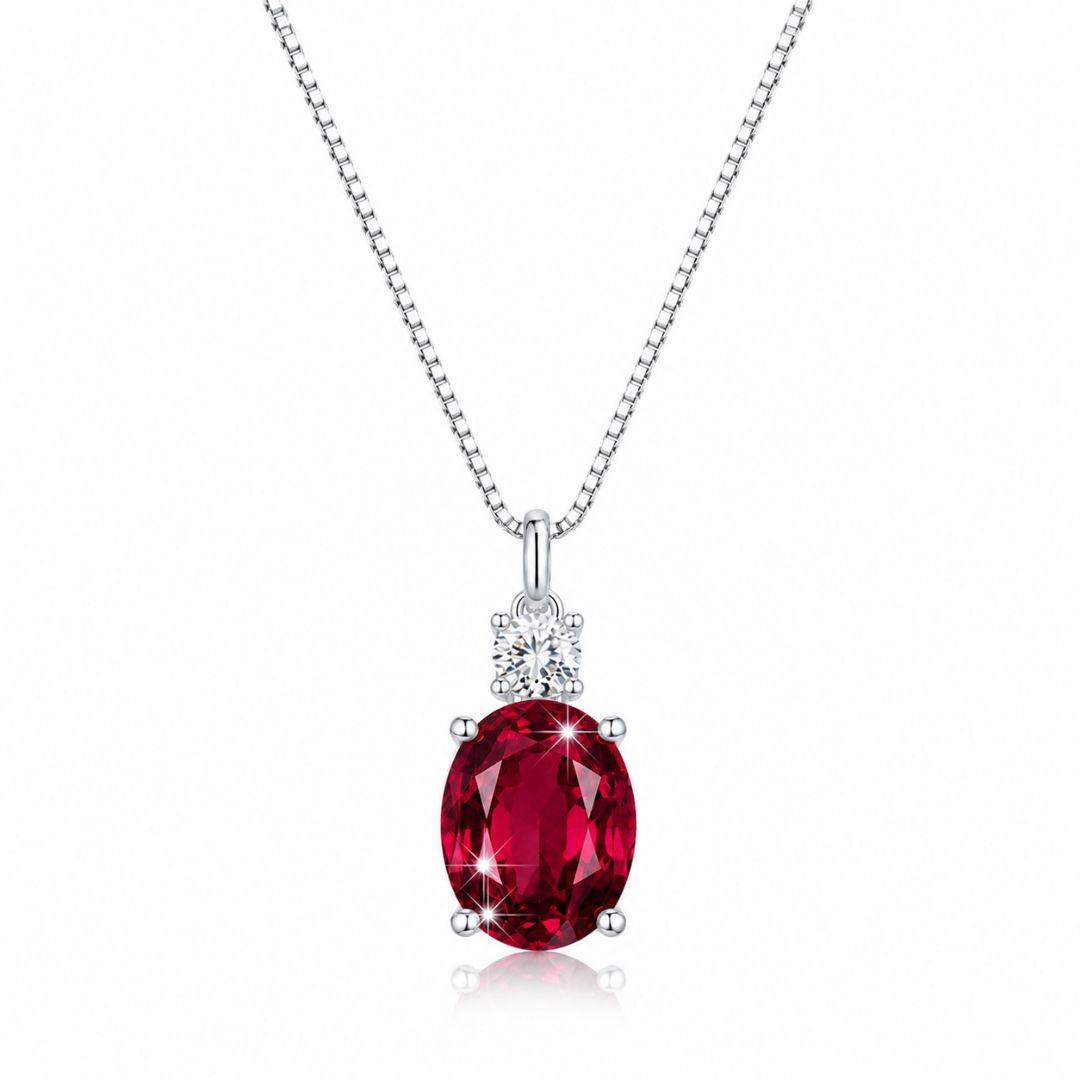 COLAR OVAL E ZIRCÔNIA